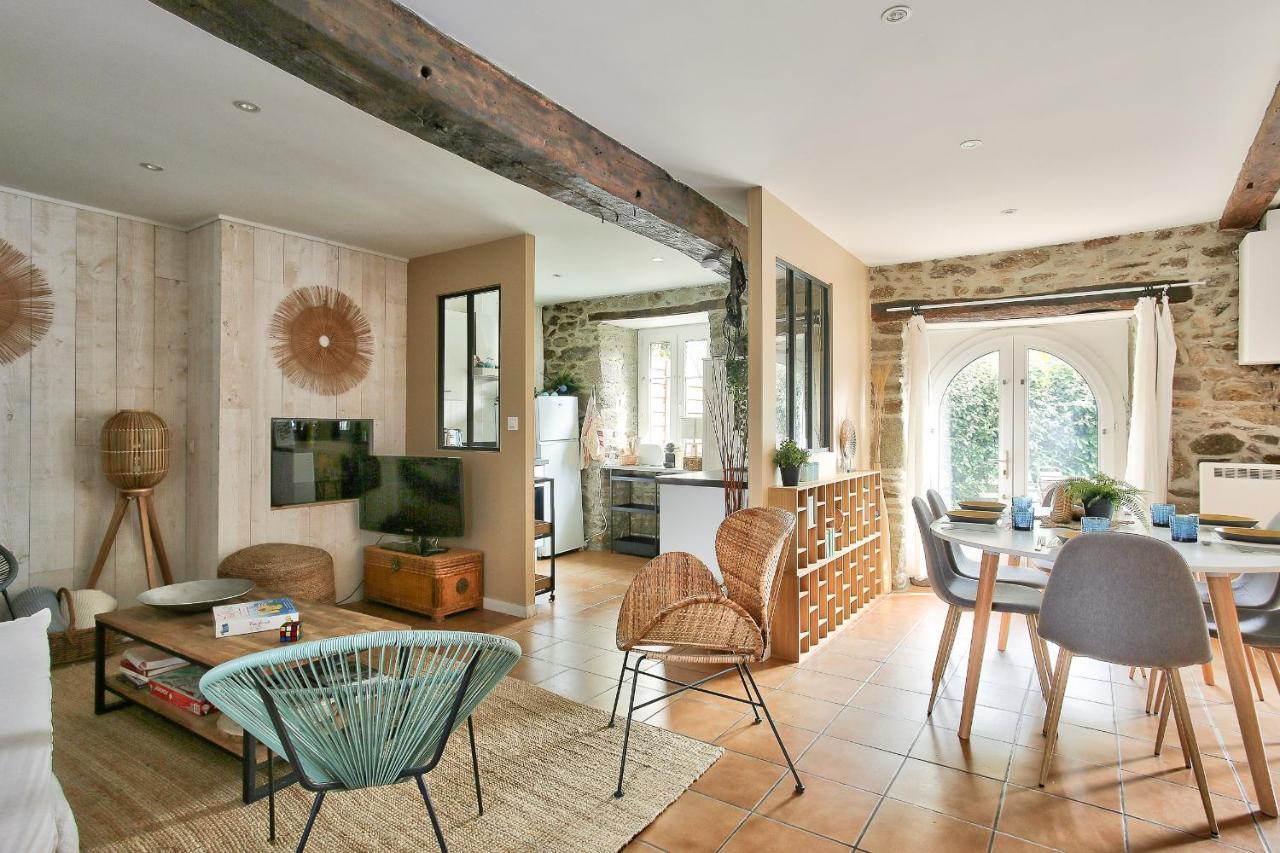 600M Plage Saint-Suliac- Maison Bretonne Pour 4 外观 照片
