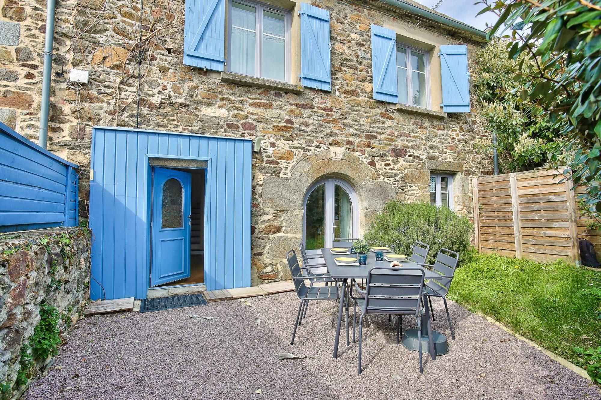 600M Plage Saint-Suliac- Maison Bretonne Pour 4 外观 照片